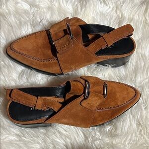 Phillip Lim Suede Slingback Loafers